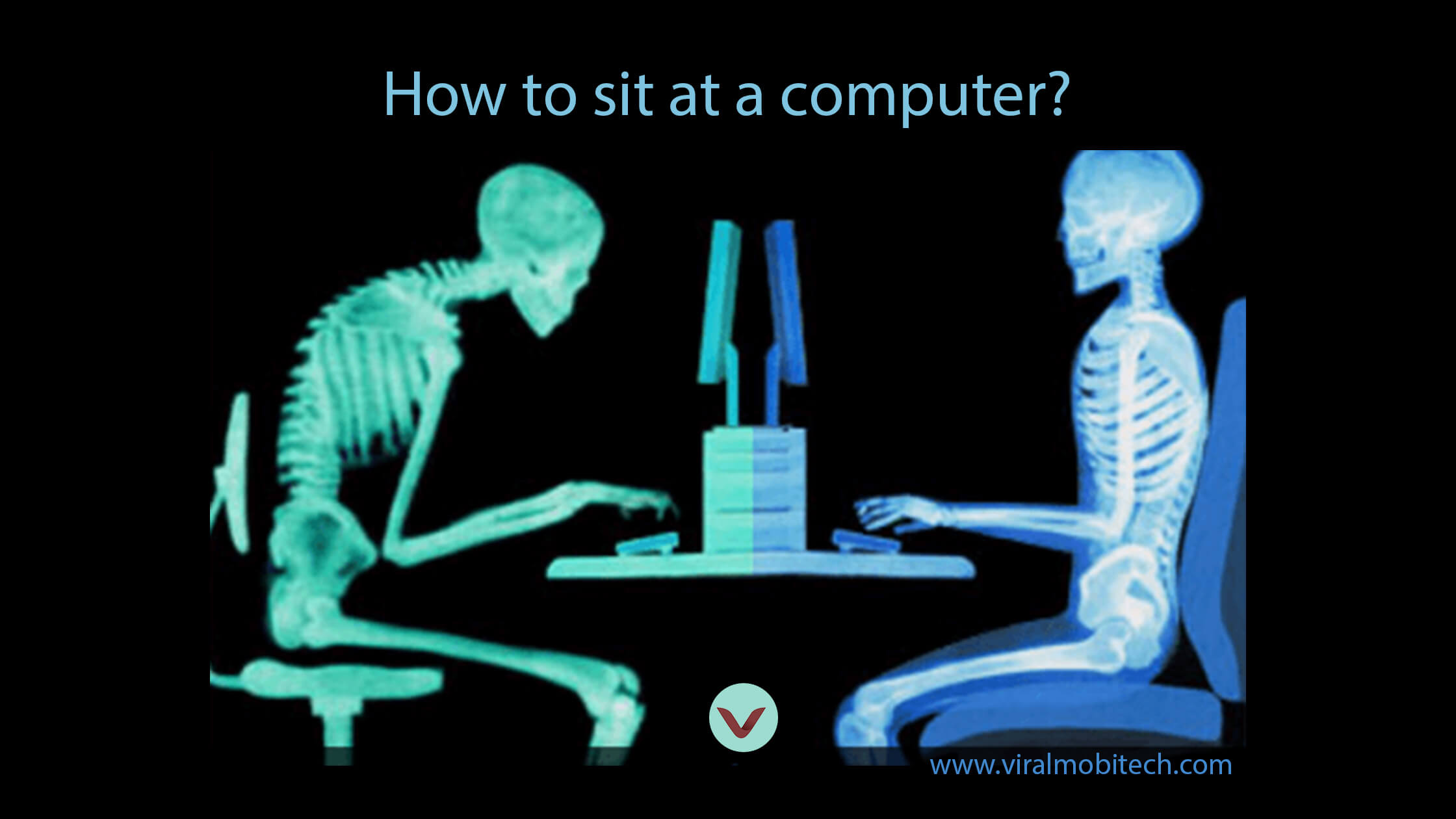 How to sit at a computer?